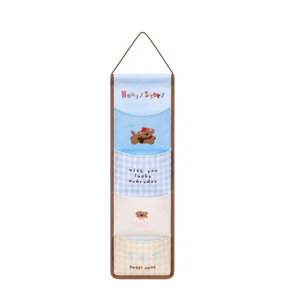 Large Capacity Wall Hanging Storage Bag 4/7 Pockets Socks Storage Bags Sundries Storage Bag Office