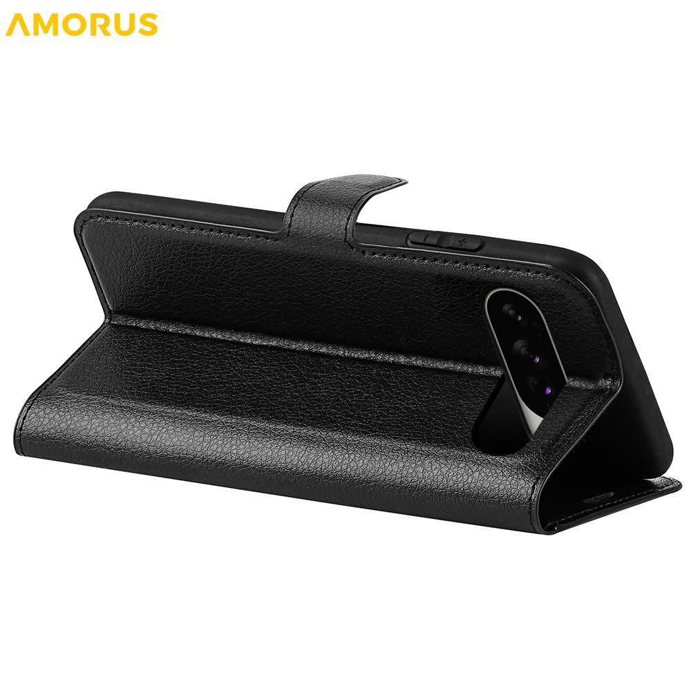 For Google Pixel 10 Pro XL Wallet Case Litchi Texture Shockproof Leather Flip Stand Phone Cover