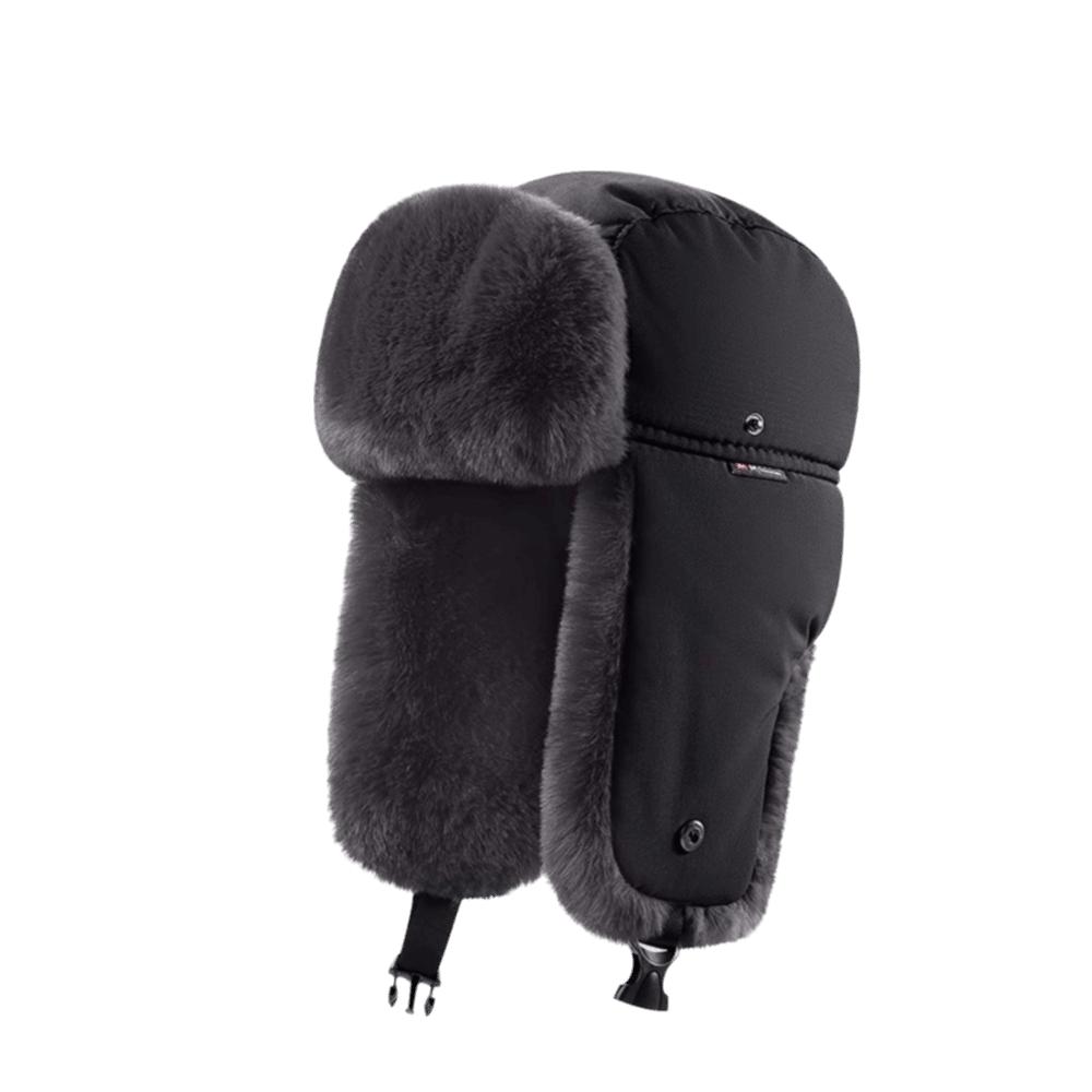Outdoor Winter Men's Lei Feng Cap Waterproof Fleece Lined Pilot Ski Hat Warm Thickened Ear Protection Hat Hunter Hat