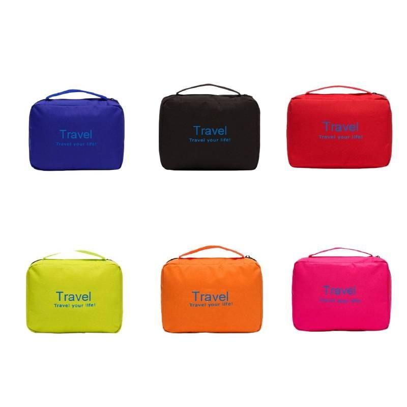 New Korean Style Travel Toiletry Bag Foldable Waterproof Letter Toiletry Bag