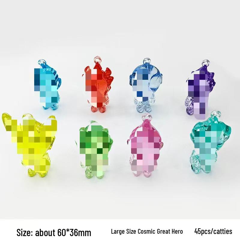 Transparent Acrylic Gemstone Toy with Hole - DIY Decoration