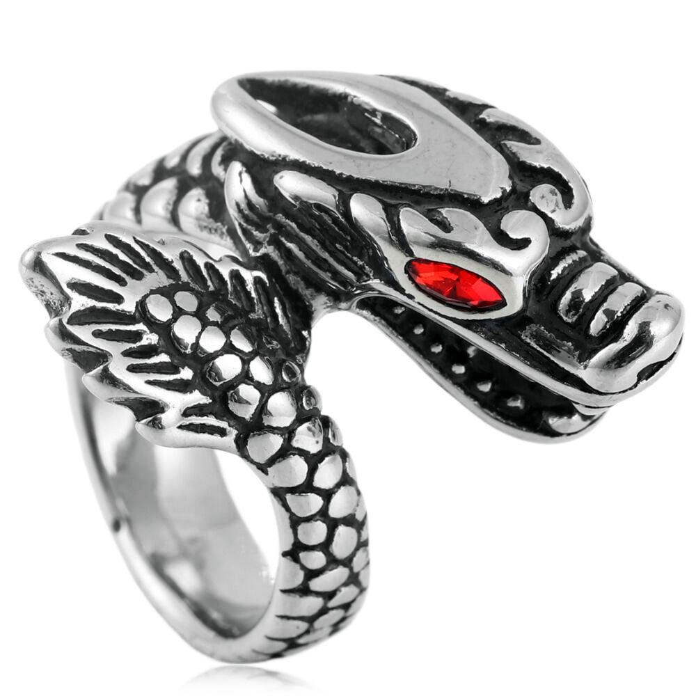 European and American New God Faucet Ring Retro Personality Hipster Dragon Ring 2026 No. 7