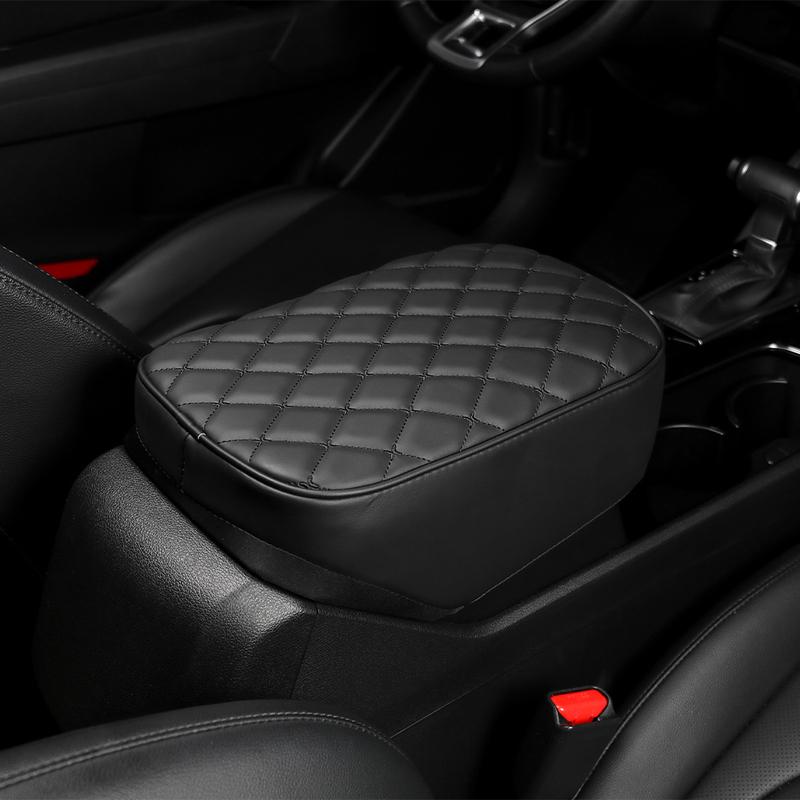 For Kia Sportage NQ5 -2026 Car Tuning Black PU Leather Car Armrest Box Pad Cover Trim  Accessories