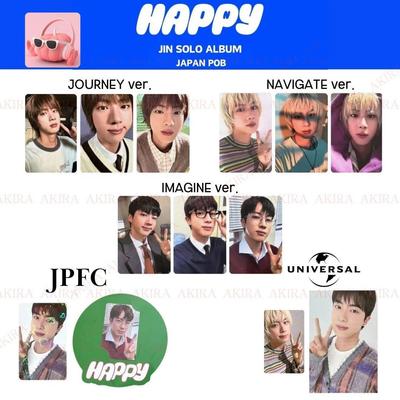 JIN СОЛЬНИЙ АЛЬБОМ HAPPY JAPAN POB Фотокартка ПОШТІВКА JPFC ARMY UMS BTS