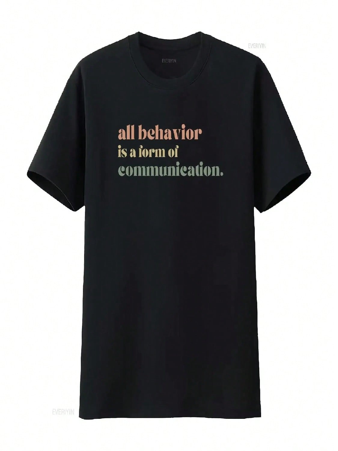 All Behavior Is Communication T Shirt Autism Special Ed Teacher Neurodiversity Acceptance Awareness Therapist Vintage Washed S разноцветный