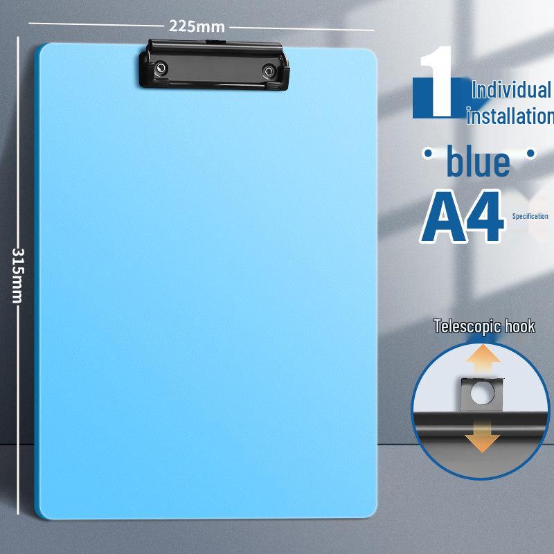 Thick Spanish A4 Metal Clip Plywood Hard Plastic Writing Pad