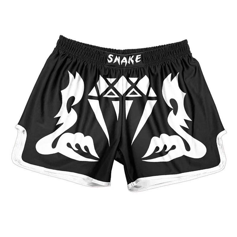 Shorts d'entraînement MMA Boxe Muay Thai Hommes Femmes Léger Séchage Rapide Pantalon de Combat Sportif