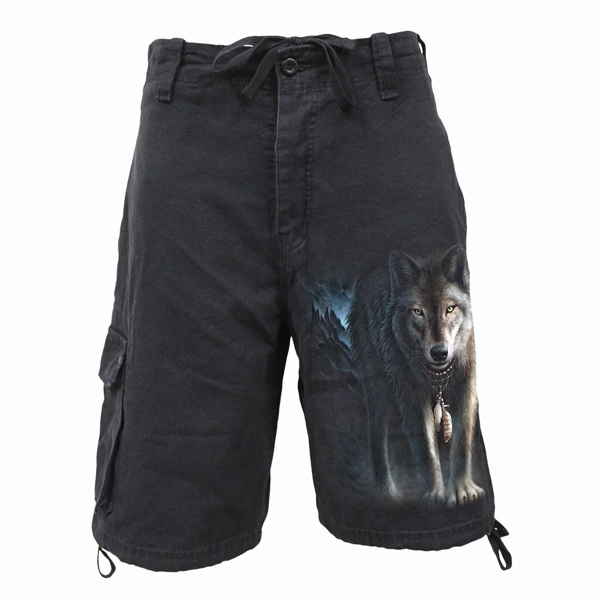Spiral Direct Unisex Adult From Darkness Vintage Cargo Shorts S noir