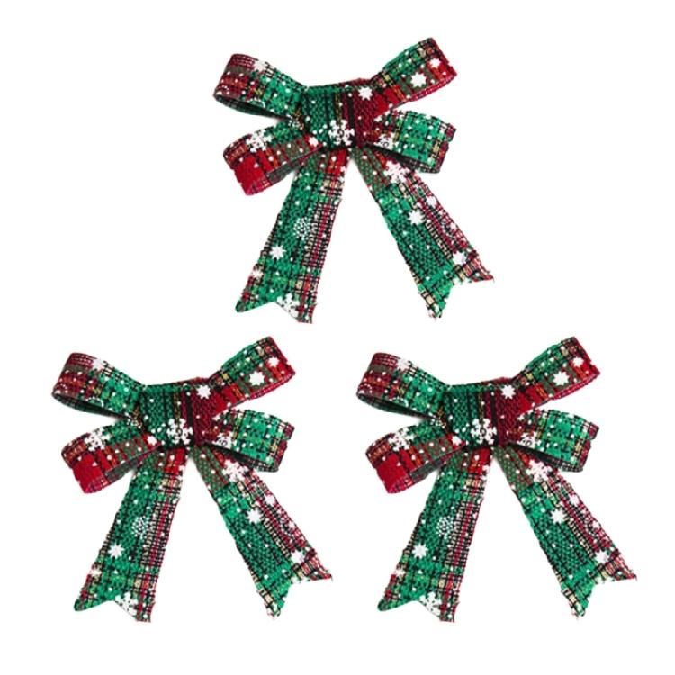 Decorative Christmas Cabinet Bowknot Sturdy and Fade Resistant Portable Accessory for Indoor Designers Daily Use