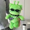 Cute Alien Cat Plush Toy Green Kitten Soft Stuffed Doll Kawaii Anime Plush Pillow Home Decor Ornament For Kids & Adults