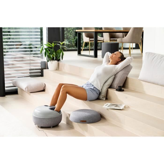 Appareil de massage des pieds - beurer - fm 120 - shiatsu - 3 niveaux d'intensité - housse lavable