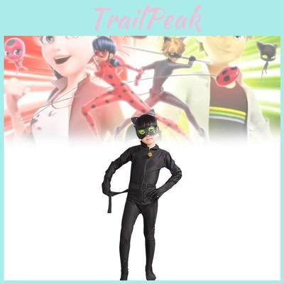 Miraculous Tales Of Ladybug Cat Noir Kid Costume With Stretch Fabric For Theatrical Performance