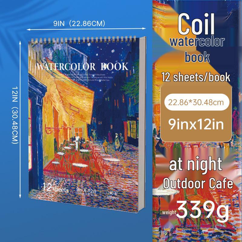 Van Gogh Starry Night Sketchbook: Art Student's Thick Drawing Book for Colored Pencils
