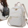 Schultasche Rucksack Mode Damen Neuer Rucksack Retro Bedruckte Buchstaben Große Kapazität Ausgehen Dreifachzweck Rucksack Damen