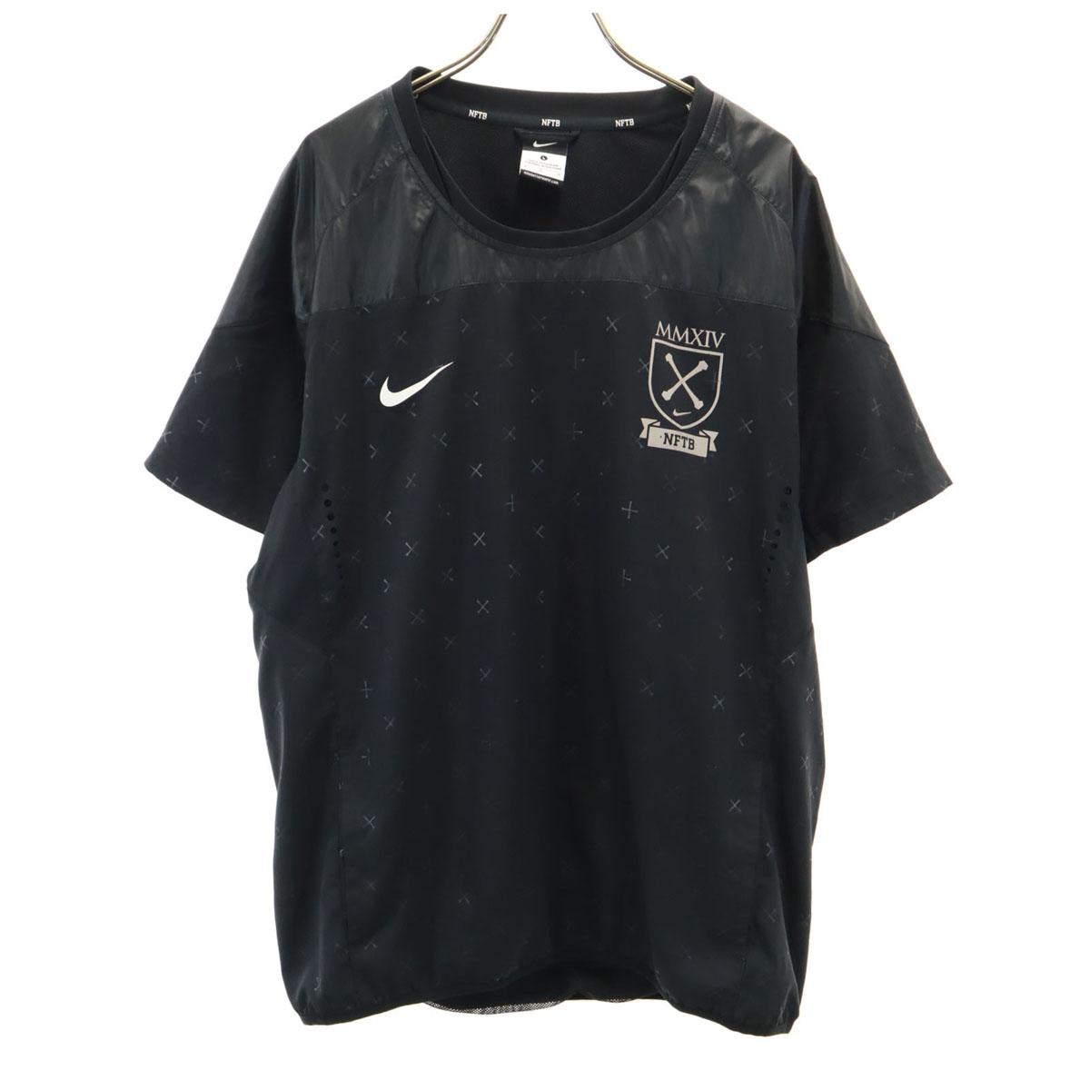 

NIKE Short sleeve training shirt L black Men s Used