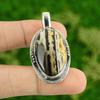 Daughters Day Deal 925 Sterling Silver Natural Coconut Jasper Bezel Wife Pendant