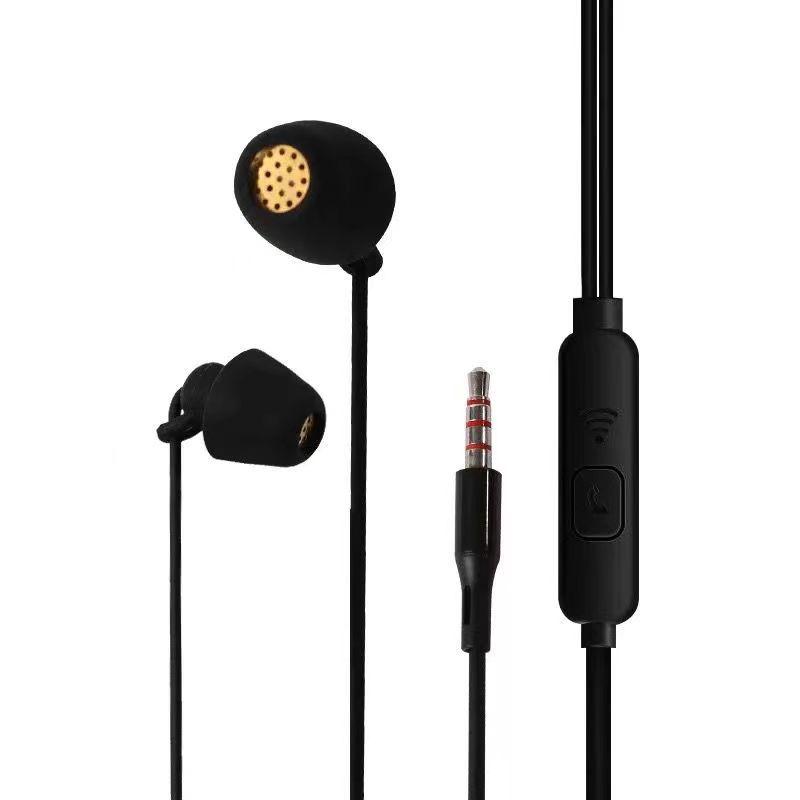Wired In-Ear Sleep Headphones: Noise-Canceling, Soundproof, Comfortable for Side Sleepers and Learning