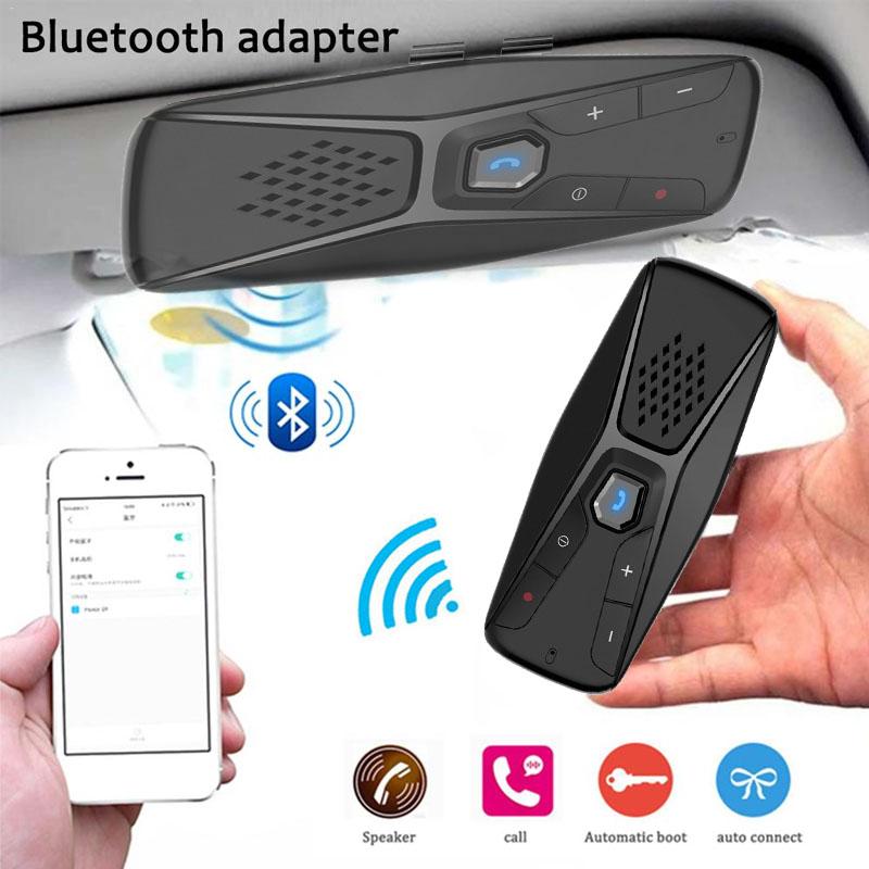 

Автомобильный комплект громкой связи Bluetooth Солнцезащитный козырек Крепление Беспроводной приемник Динамик телефона MP3-плеер с микрофоном