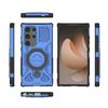 For Samsung Galaxy S24 Ultra Magnetic Case Rotating Metal Kickstand PC + TPU Phone Back Cover
