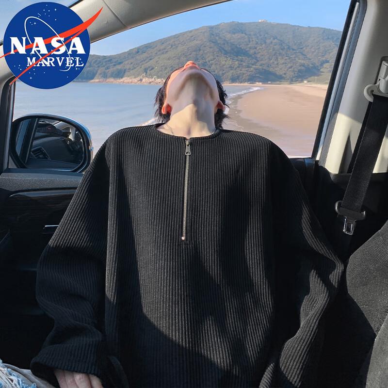 NASA MARVEL Long Sleeve Zipper T-Shirt