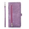Multi-Function Zipper Wallet Case IPhone 15 With Flip Cover Design TPU Protective Phone Sleeve