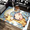 1pc Giraffe Print Chair Mat, Non-Slip Carpet for Office Chairs, Suitable for Home Decor, Living Room, Bedroom, Game Room, Festive Gift, All Seasons Un