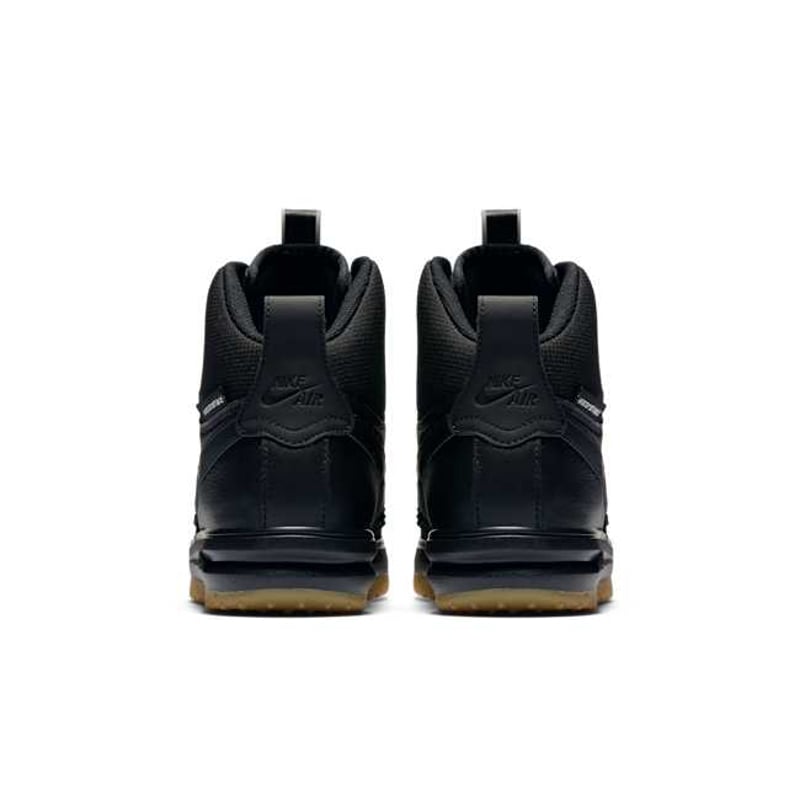 Nike Lunar Force 1 Comfortable Cushioning, Wear Resistant High top Kids' Skateboarding Shoes Black Teenagers 882842-001