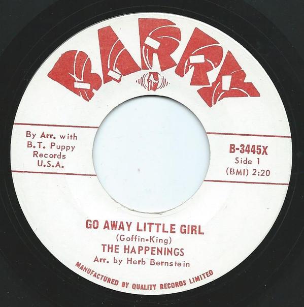 

7-дюймовая пластинка СОБЫТИЯ - Уйди, маленькая девочка B3445X Barry 1966 Канада Рок Б/У