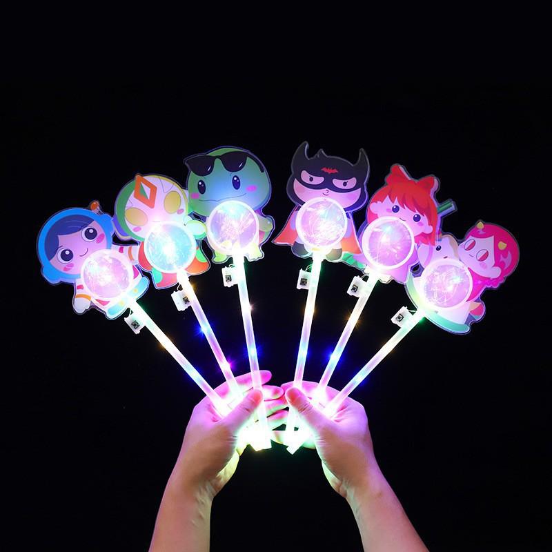 Starry Sky Magic Wand: Children's Luminous Bobo Fairy Wand Toy