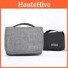 Korean Style Hanging Toiletry Bag For Daily Use Waterproof Makeup Organizer Car Stitching Design