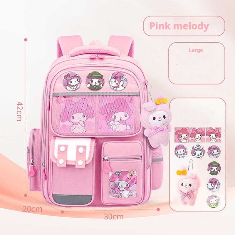 Cute Cartoon Kids Large Capacity Backpack Set Kawaii Anime School Bag For Children