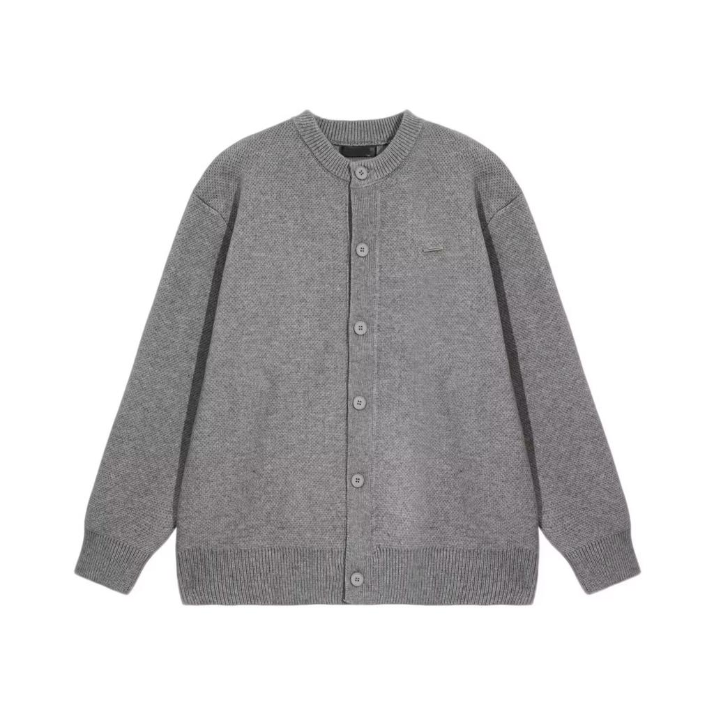 Korean Style Deer Fleece Cardigan Autumn New Arrival Lazy Style Simple High Grade Loose Sweater Coat For Men