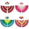 Colorful Felt Peacock Wings With Mask Ideal For Halloween And Costume Parties
