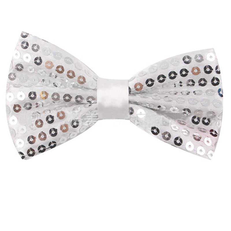 Nœud Papillon à Sequins Cravate de Scène Pour Homme Femme Mode Danse d'Équipe Nœud à Sequins Coloré Fête Brillant Sequins Nœud Papillon