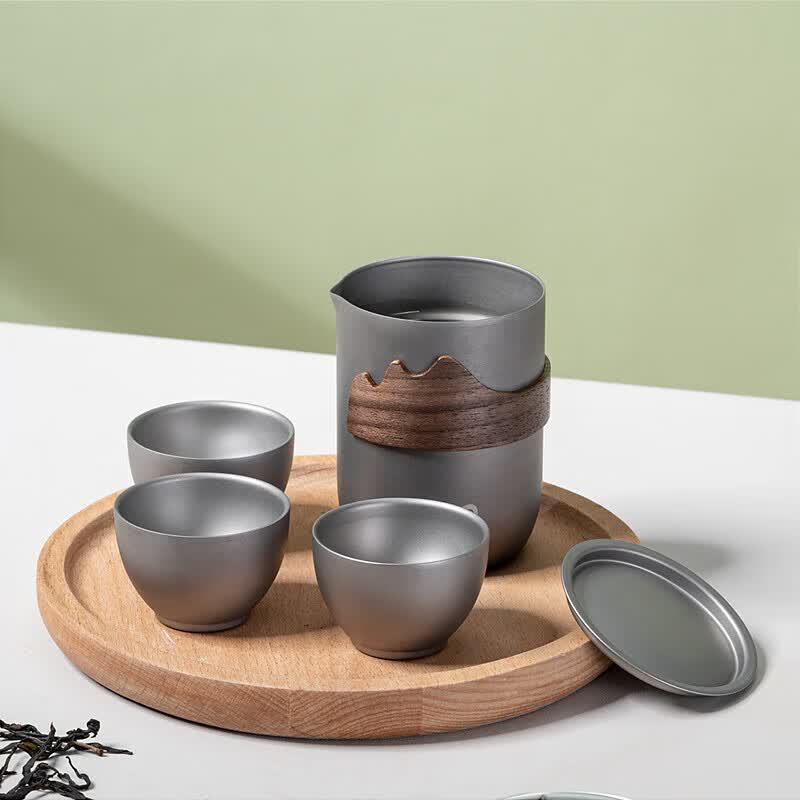 Debo Pure Titanium Portable Travel Tea Set