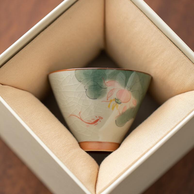 Handmade Ge Kiln Ceramic Master Tea Cup