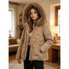 TIFICY Moda donna casual autunno inverno tinta unita stampa maniche lunghe giacche e cappotti piumini