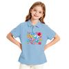 Girls Casual Short Sleeve Print School Uniform T-Shirt for Back To School and Everyday Wear