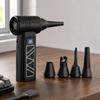 Electric Air Blower with Two 1,300 mAh Battery Cells and Concentrated Blowing Action for Keyboard Gaps, Window Tracks, and Desk Surfaces