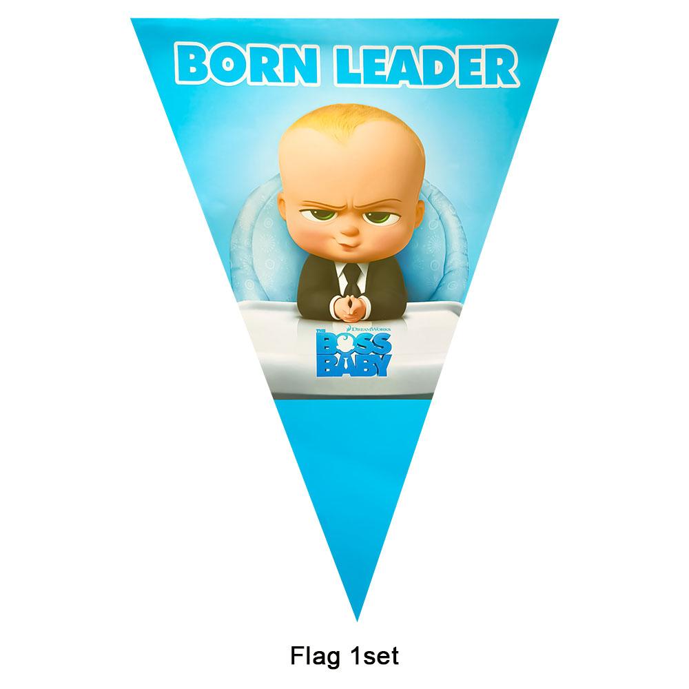 Baby B-BOSSED Birthday Theme Birthday Party Decoration Backdrop Family Cup Plate Napkin Balloons Baby Shower Supplies Kid Gift