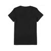 European Sizes Women's Black Empowerment Portraits & "A Long Hot Story" Print Crew Neck T-Shirt - Casual Short Sleeve Spring/Summer Top