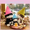 Plush Cat Toy With Lazy Witch Hat For Kids And Adults