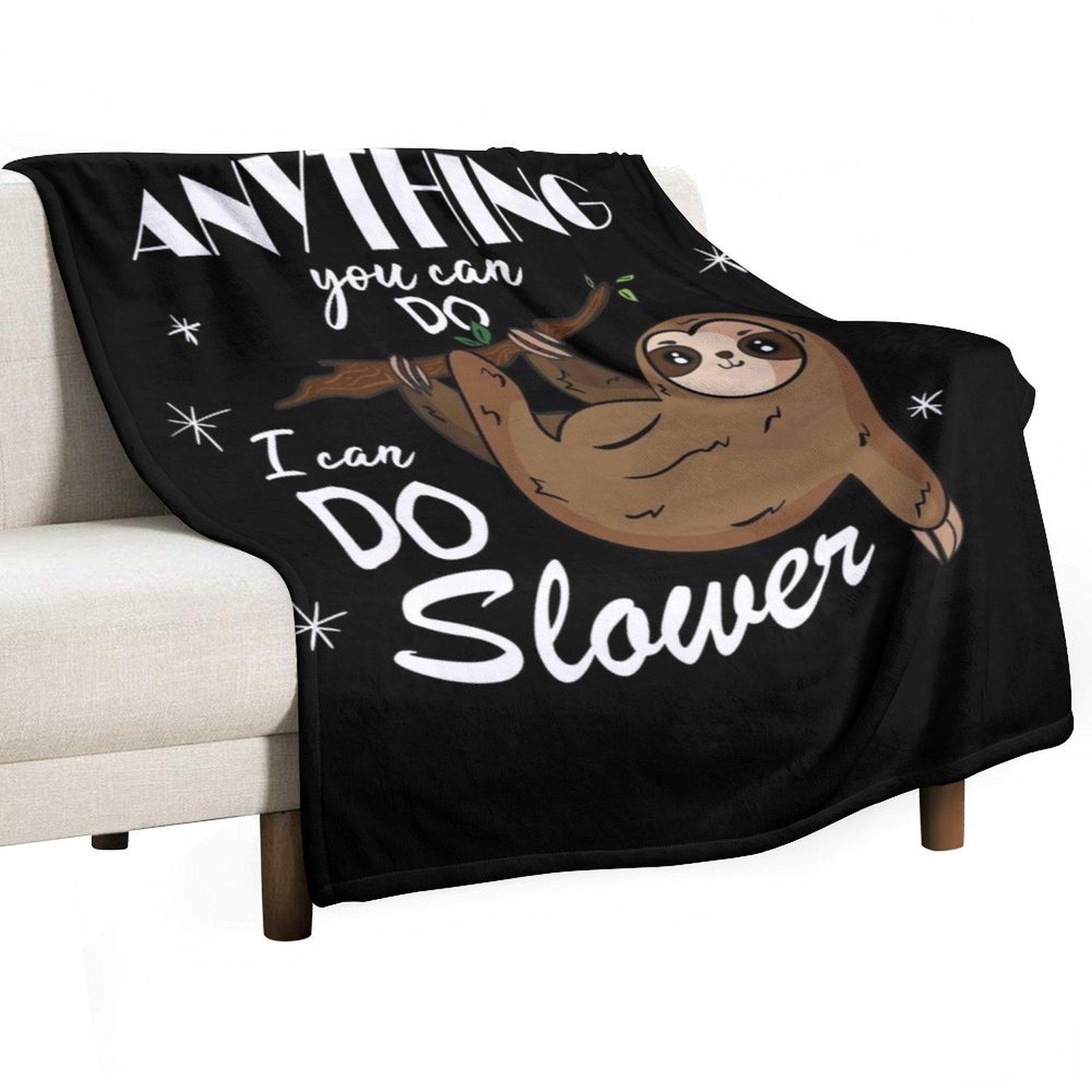 

Смешной подарок для любителя ленивцев Плед Мягкие кровати Кемпинг Полярный спальный мешок Одеяла 30x40in