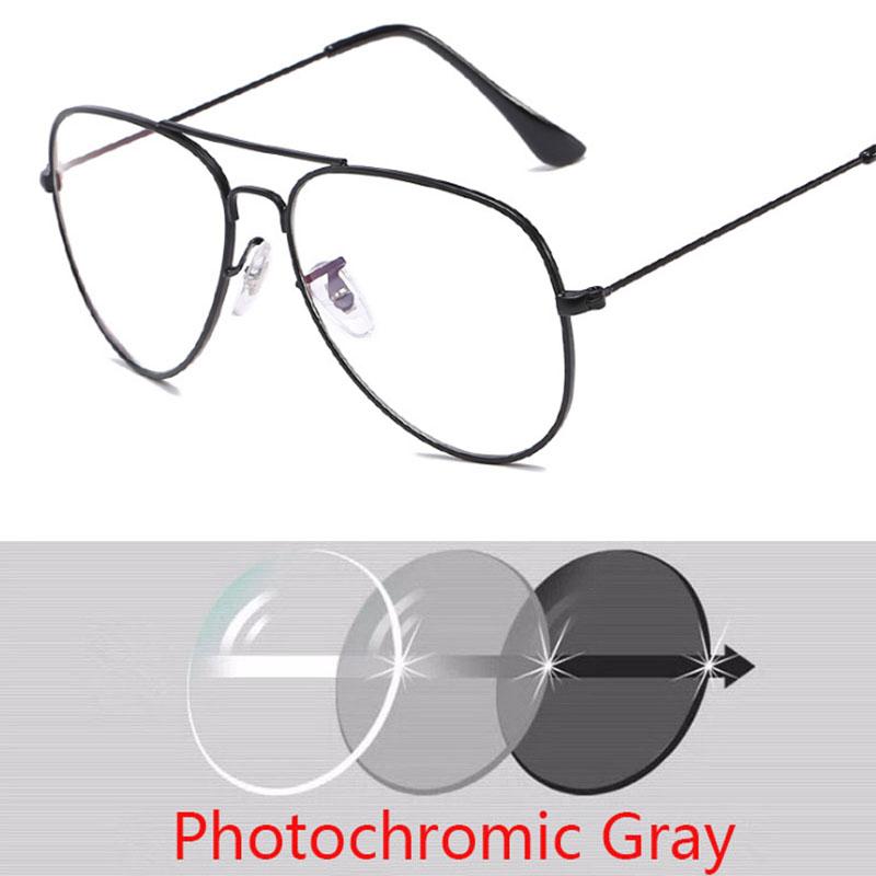 Metal Pilot Sunglasses Women/Men Classic Prescription Glasses 0 -0.5 -1.0 -2.0 To -4.0