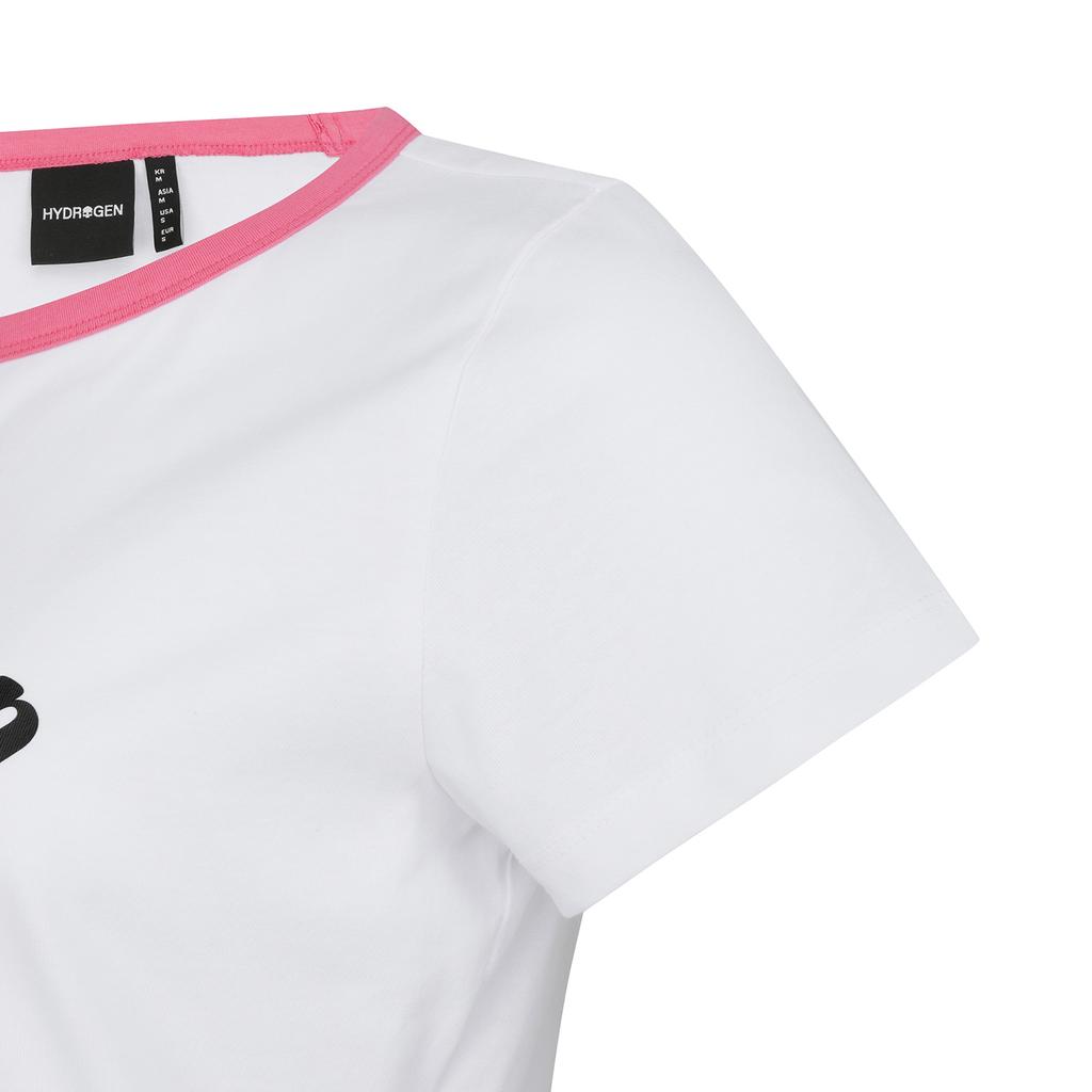HYDROGEN Women'S Grocery Crop Short Sleeve Tee