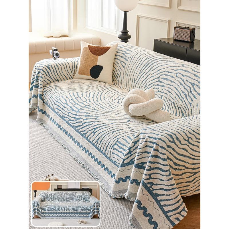 Light Luxury and High-end Sofa Cover Autumn and Winter Sofa Cushion Non-slip Sofa Cover Thick Plush Sofa Towel Cover Blanket