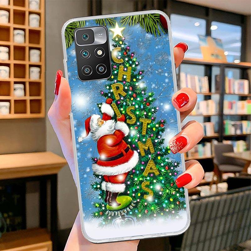 Christmas Santa Claus Present Cover Phone Case For Xiaomi Poco F7 Ultra X7 X6 X5 Pro M7 Redmi 15C 15 13C 13 12C 12 10C 10 9A 9C