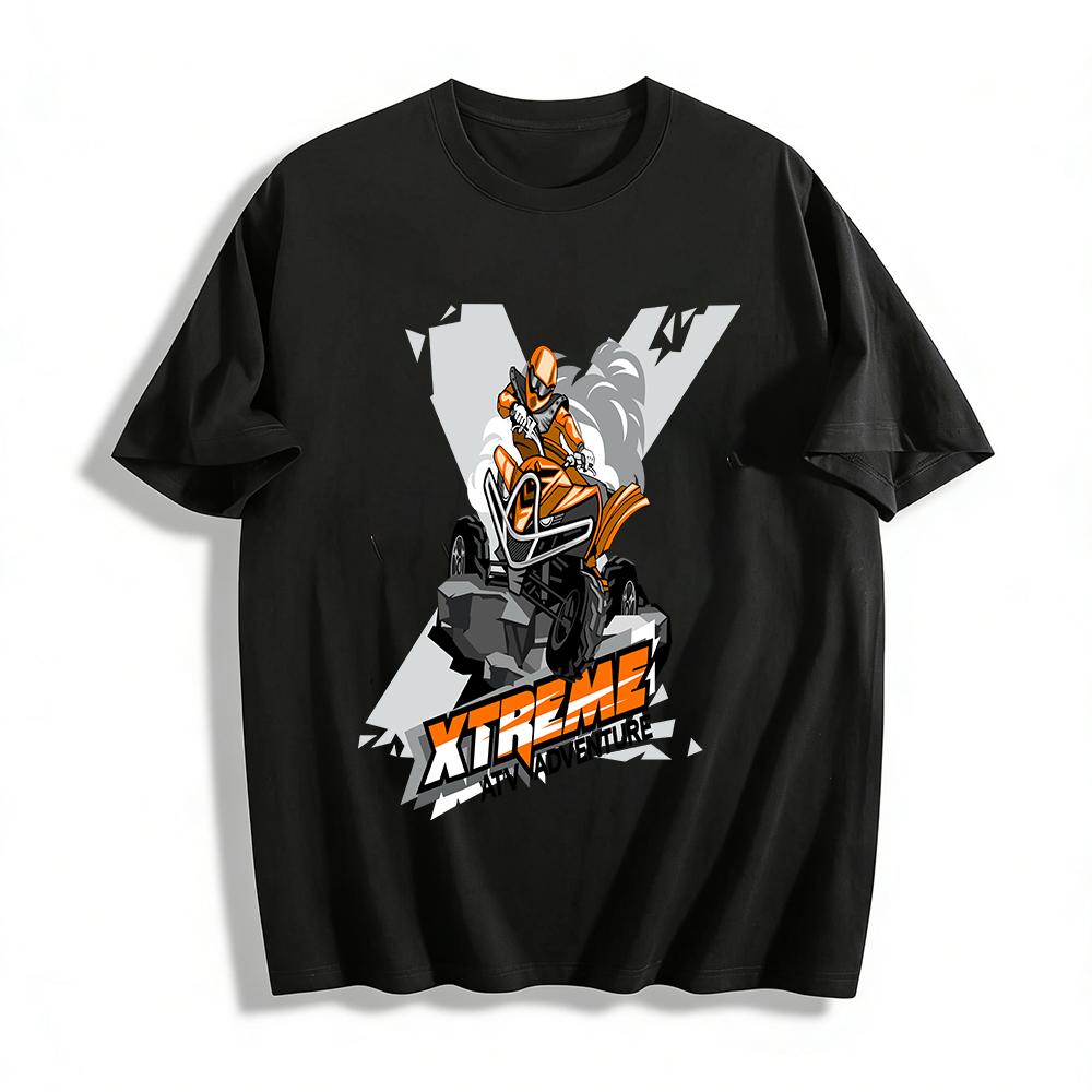 Xtreme ATV Adventure Off-Road Graphic Trendy Outdoor Tee Pure cotton T-shirt XXS