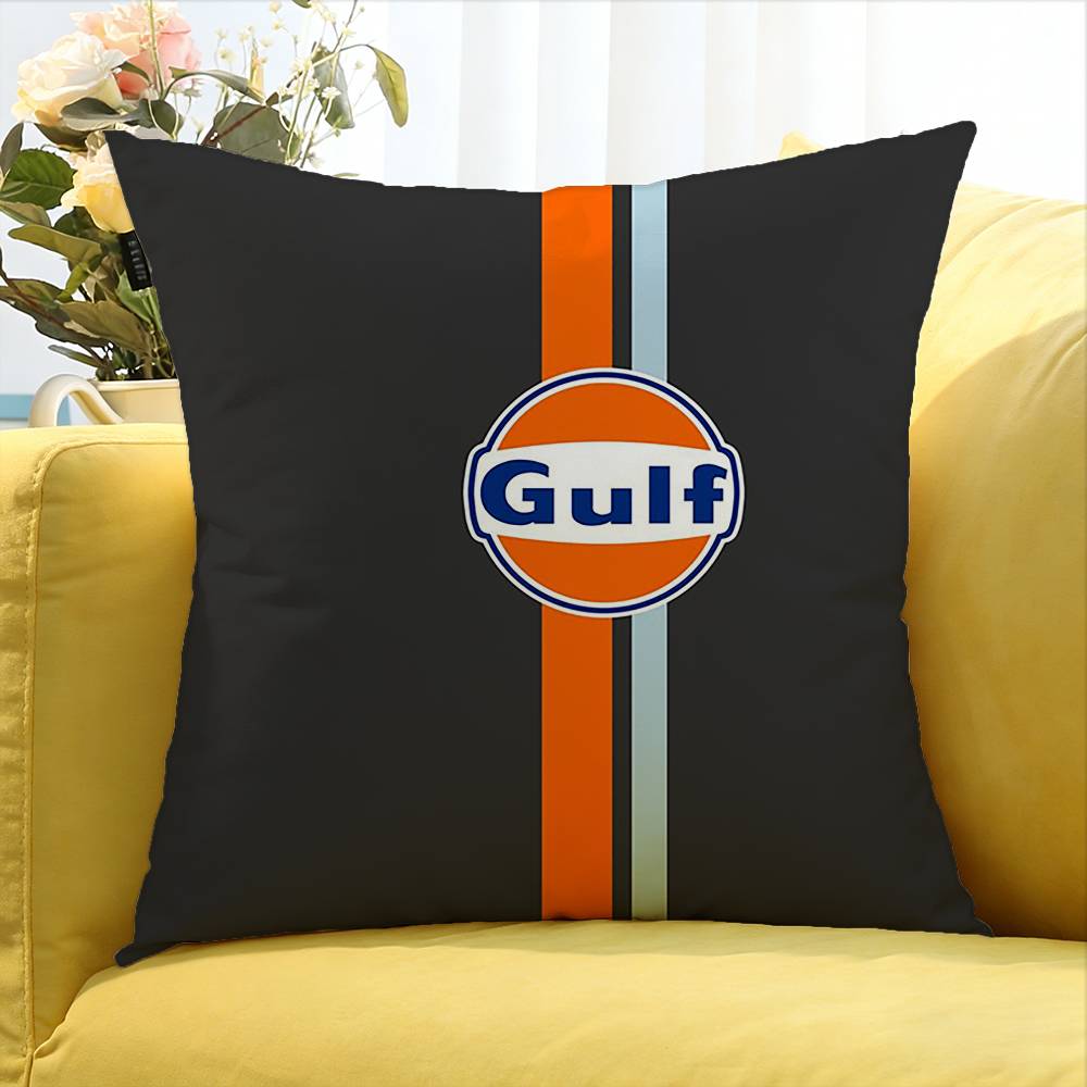 Gulf Car Logo Various Sizes Square Pillow Case For Car Home Bedchamber Decor
