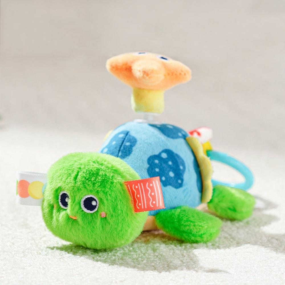 

PP Cotton Turtle Spinning Plush Toys Interactive Baby Hanging Rattle Toys Home Decor Style A